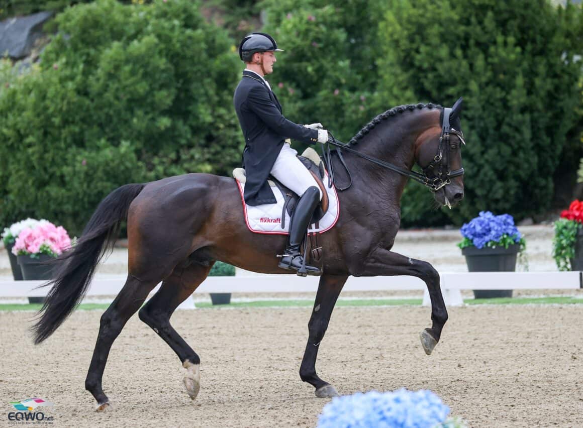 Lukas Fuchs-Benes (NÖ) pilotiert seinen Gogogachetto Chippendale bei seiner erstem EM bis ins U25-Finale! © EQWO.net | Petra Kerschbaum