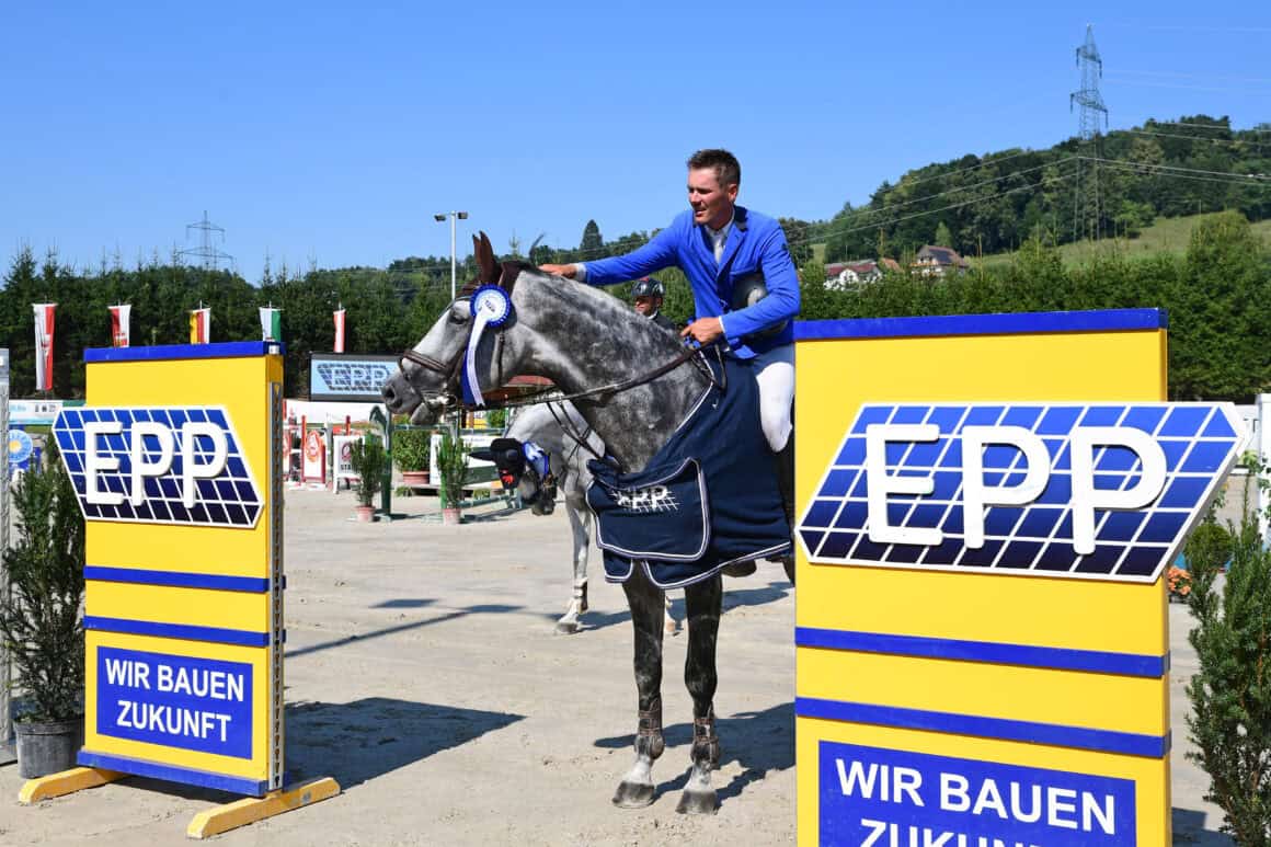 Der Sieger im Grand Prix der OEPS Spring Tour Etappe in Preding ging an den Slowaken Peter Kopecky. © Horsic Photography