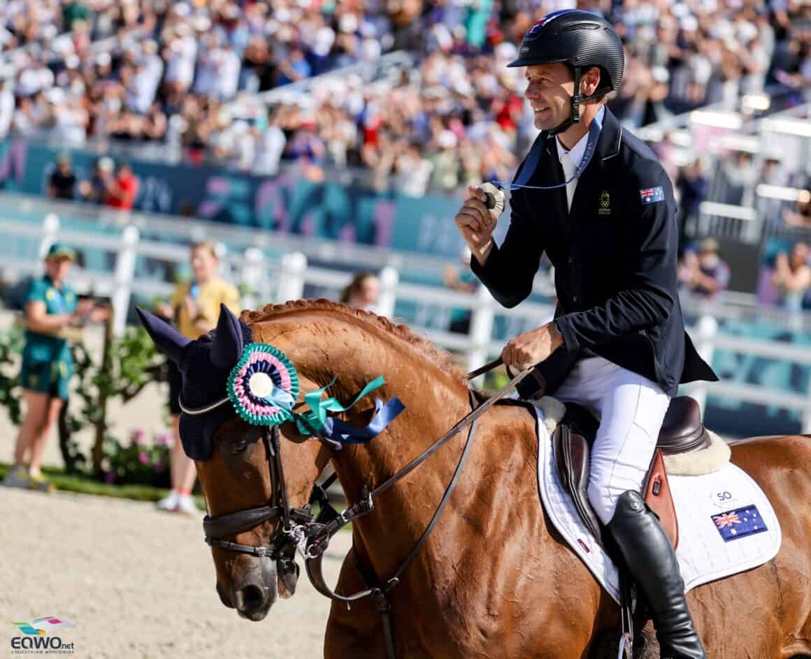 Silber für Australien! Christopher Burton (GBR) ritt mit Shadow Man auf den zweiten Platz in der olympischen Vielseitigkeit. © EQWO.net | Petra Kerschbaum