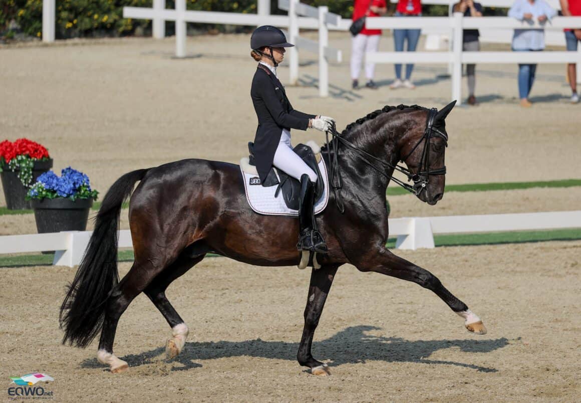 St. Margarethen: Lucie-Anouk Baumgürtel (GER) und ZING Hugo FH sicherten sich nach Team-Gold auch die erste Einzel-Goldmedaille! © EQWO.net | Petra Kerschbaum