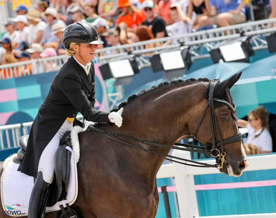 Victoria Max-Theurer (OÖ) und Abbeglen FH NRW lieferten auch im zweiten olympischen Dressur-Bewerb ab! © EQWO.net | Petra Kerschbaum