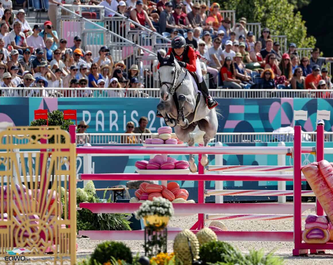 16 Fehlerpunkte: Kathi Rhomberg (V) und Colestus Cambridge starteten nicht optimal in die olympischen Spiele. © EQWO.net | Petra Kerschbaum