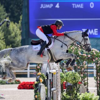 Olympische Spiele: Katharina Rhomberg (V) und Colestus Cambridge rissen vier Stangen. © EQWO.net | Petra Kerschbaum