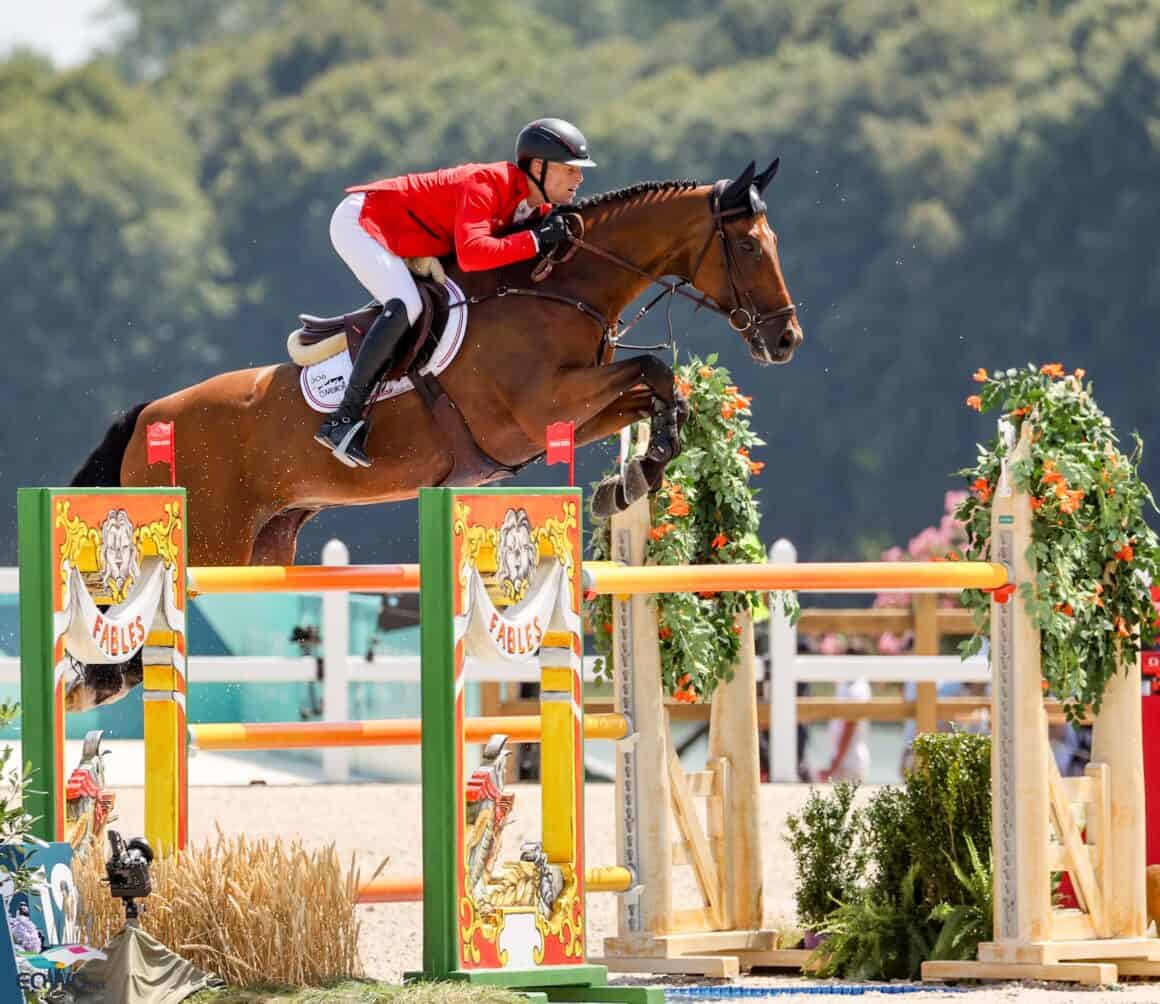 Max Kühners (T) Elektric Blue P springt auch bei seinem vierten Championat herausragend! © EQWO.net | Petra Kerschbaum