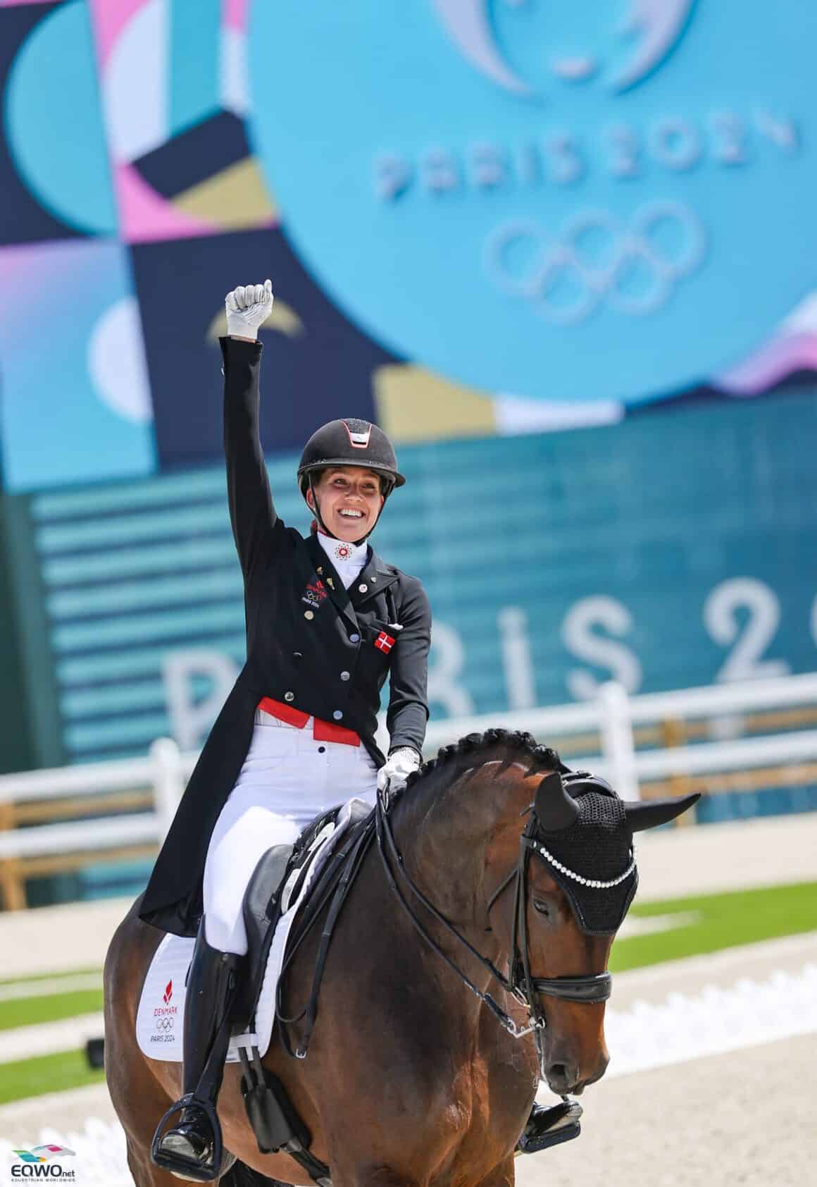 Olympische Spiele: Cathrine Laudrup-Dufour (DEN) und Freestyle tanzten zu 88 % und Rang fünf. © EQWO.net | Petra Kerschbaum