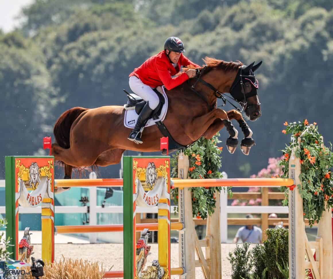 Gerfried Puck (T) und Naxcel V steuerten acht Fehlerpunkte zum österreichischen Team-Ergebnis bei den olympischen Spielen bei. © EQWO.net | Petra Kerschbaum