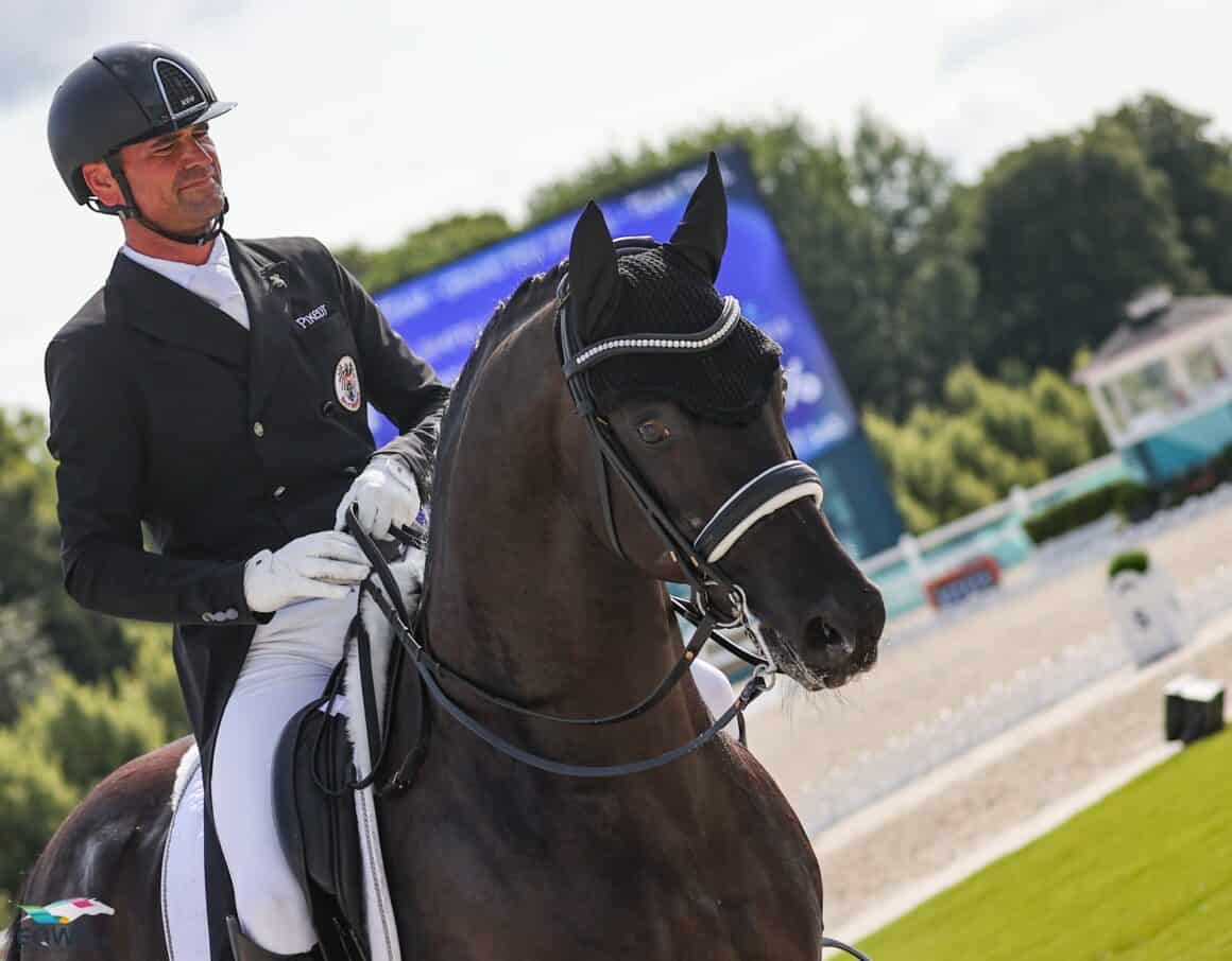 Stefan Lehfellner (OÖ) und Roberto Carlos MT hatten im olympsichen Grand Prix Special ihre Schwierigkeiten. © EQWO.net | Petra Kerschbaum