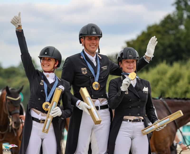 Deutschland holt in einem Dressur-Krimi die Goldmedaille bei den Olympischen Spielen 2024! © EQWO.net | Petra Kerschbaum