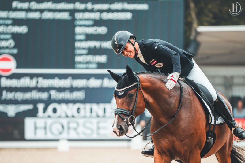 Beautiful Zambesi von der Aue beeindruckte unter Jacqueline Toniutti (ST) bei der WM in Ermelo. © Helene Iljazovic