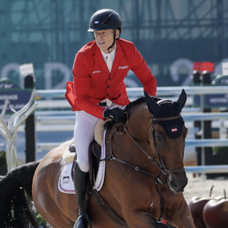 Max Kühner (T) und Elektric Blue P springen in Spruce Meadows in die Top-7 der Rolex Grand Slam Etappe. © EQWO.net | Petra Kerschbaum