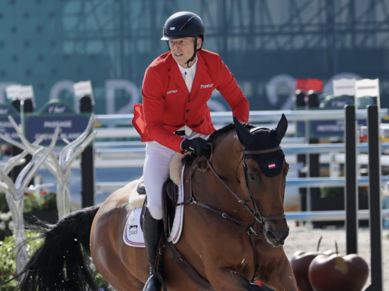 Max Kühner (T) und Elektric Blue P springen in Spruce Meadows in die Top-7 der Rolex Grand Slam Etappe. © EQWO.net | Petra Kerschbaum