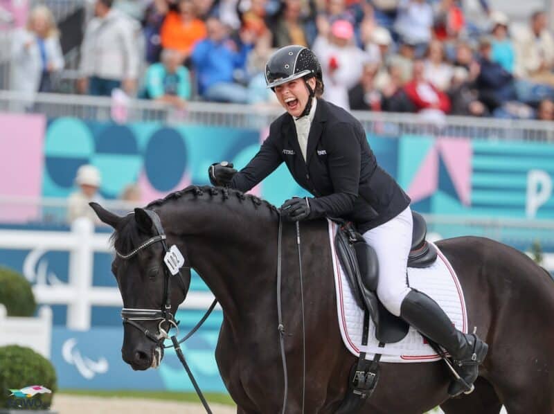 Para-Dressurreiterin Julia Sciancalepore (K) und ihr Heinrich IV wurden für die diesjährigen Europameisterschaften in Ermelo nominiert. © EQWO.net | Petra Kerschbaum