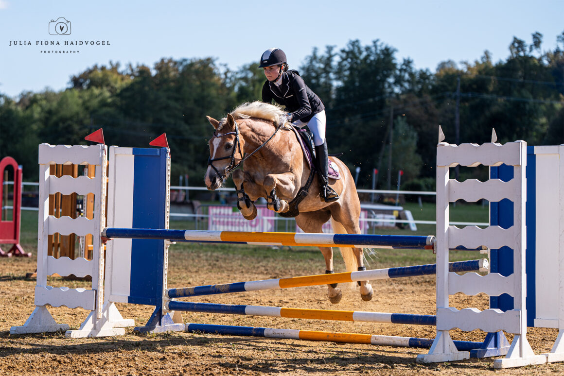 Lea Simbürger (ST) und ihre Haflinger-Stute Saraly sind die neuen Österreichischen Meister der Kleinpferde allgemeine Klasse. © Julia Fiona Haidvogel Photography