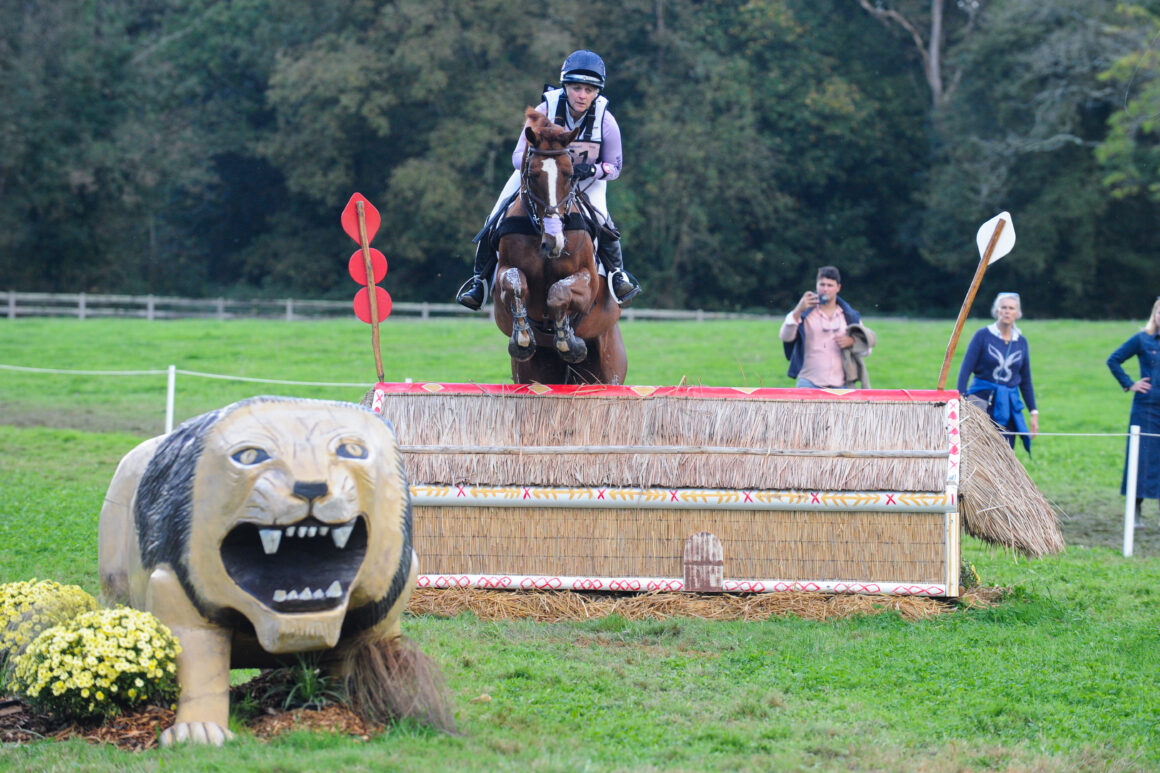 Chilli Morning IV, Sohn des legendären Chilli Morning, kürte sich unter seiner Reiterin Gemma Stevens (GBR) zum Weltmeister der siebenjährigen Nachwuchs-Geländepferde. © FEI/Ecary