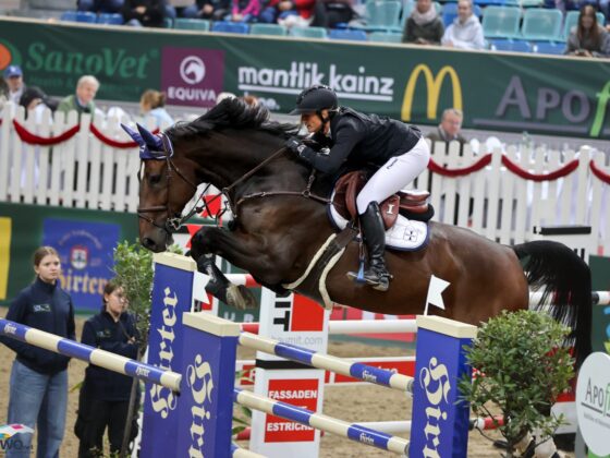 Von Wiener Neustadt nach Oslo! Katharina Rhomberg (V) ist mit ihren beiden Top-Pferden beim Weltcup-Auftakt in Finnland am Start. © EQWO.net | Petra Kerschbaum