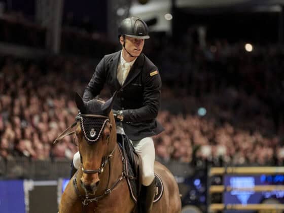 Max Kühner (T) und Teamkollegin Kathi Rhomberg (V) liefern in Helsinki ab! © FEI / Liz Gregg