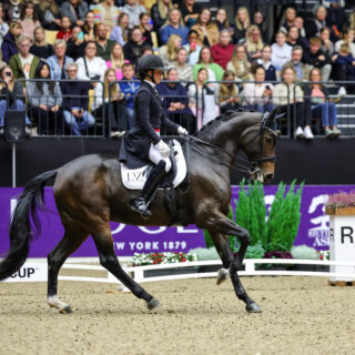 Oh Freestyle! Cathrine Laudrup-Dufour (DEN) dirigert ihre Super-Stute Mount St John Freestyle in der Weltcup-Kür zu knapp 89%. © FEI