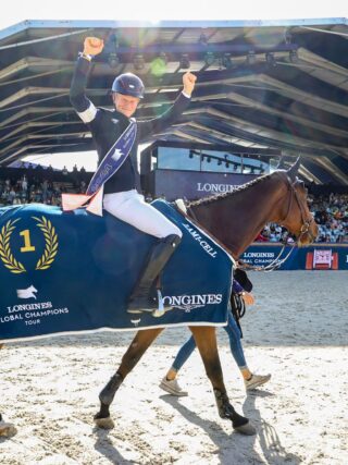 Max Kühner (T) ist von der absoulten Weltspitze des Springsports nicht mehr wegzudenken und liegt in der Weltrangliste derzeit auf Rang sechs. © LGCT