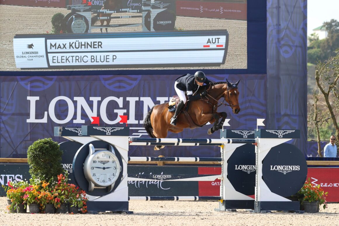 Max Kühner (T) und Elektric Blue P springen in Rabat zum Gesamtsieg in der Global Champions Tour Saison 2024! © LGCT