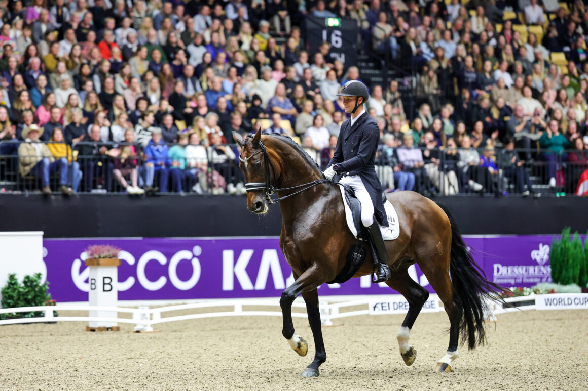 Daniel Bachmann Andersen (DEN) und Vayron tanzten in der Weltcup-Kür von Herning auf Rang zwei. © FEI