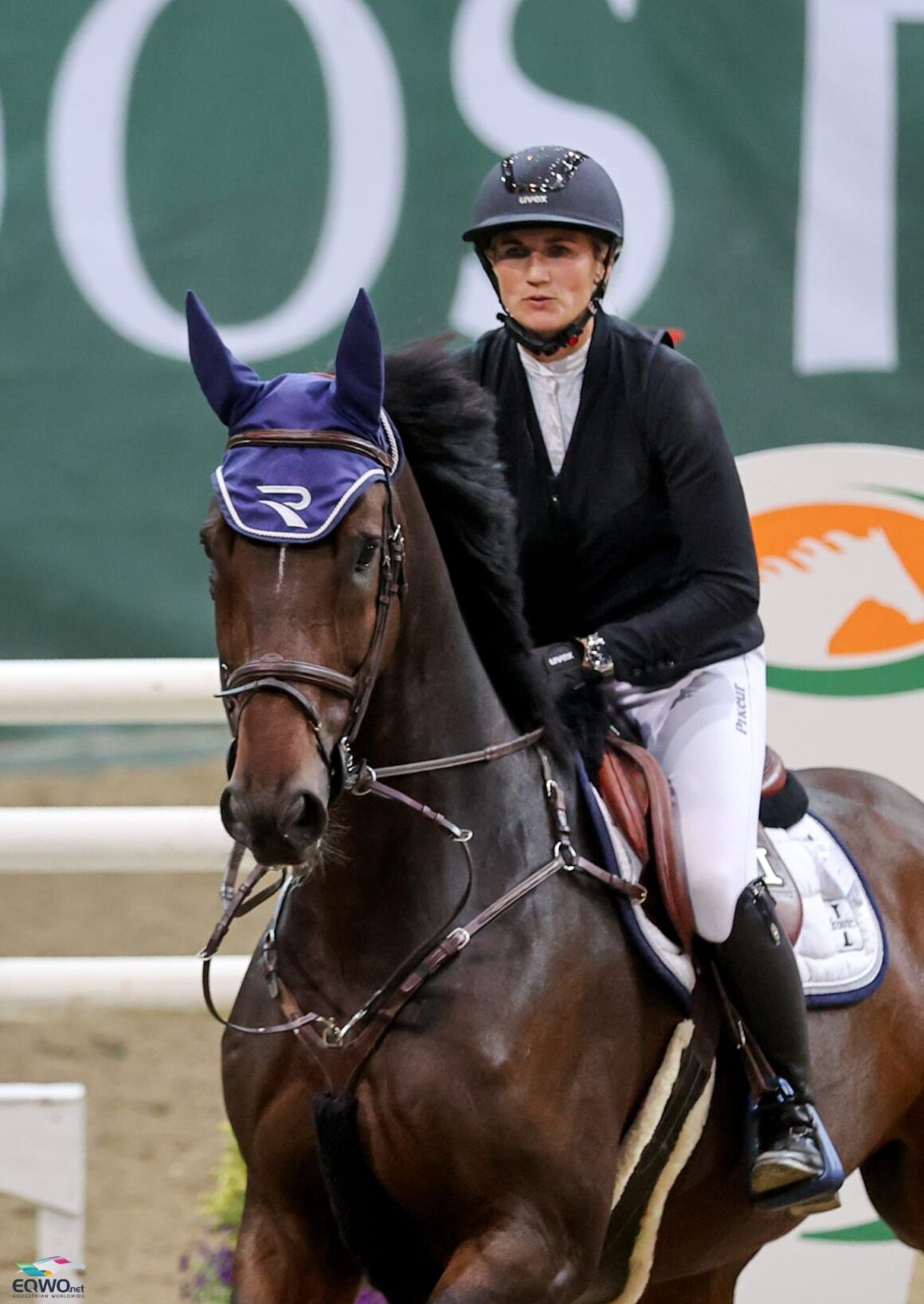 Katharina Rhomberg (V) bereitete ihre Pferde in der Arena Nova auf die Hallen-Weltcupsaison vor. © EQWO.net | Petra Kerschbaum