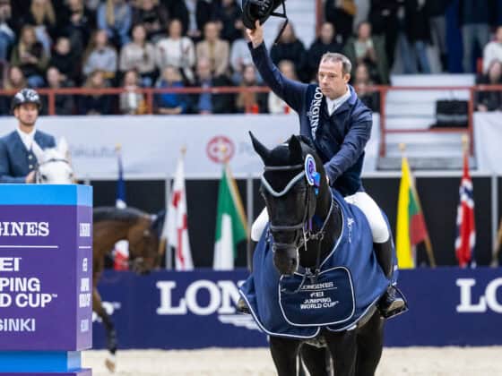 Helsinki: Robert Whitaker (GBR) und Vermento gewannen die zweite Weltcup-Etappe der Saison 2024/25! © FEI / Hanna M Heinonen Photography