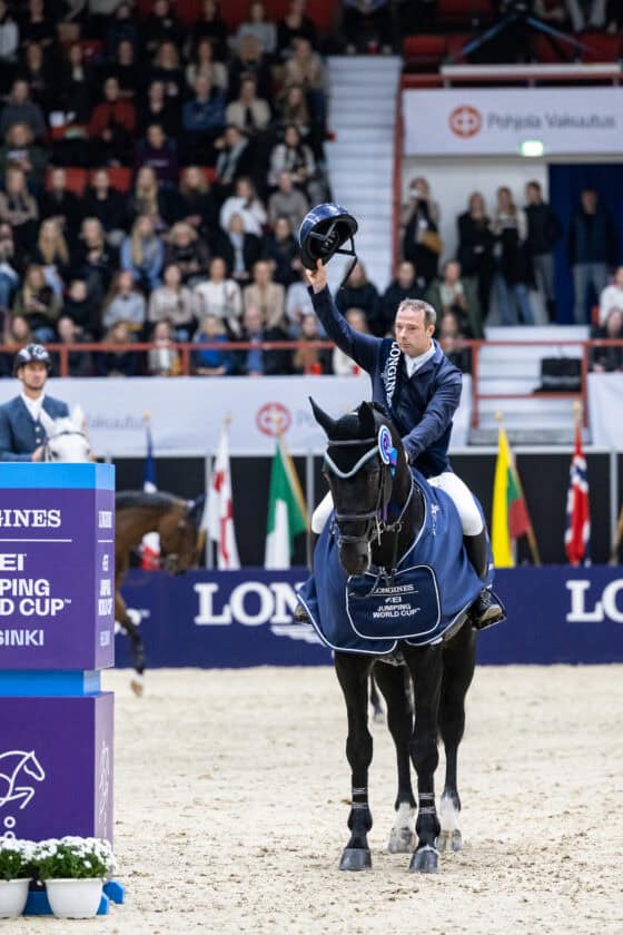 Helsinki: Robert Whitaker (GBR) und Vermento gewannen die zweite Weltcup-Etappe der Saison 2024/25! © FEI / Hanna M Heinonen Photography