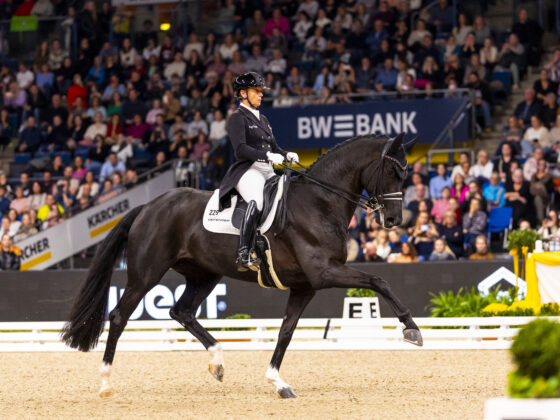 Isabell Werth (GER) und Wendy de Fontaine tanzten in der Weltcup-Kür von Stuttgart verdient zum Sieg. © FEI | Leanjo de Koster