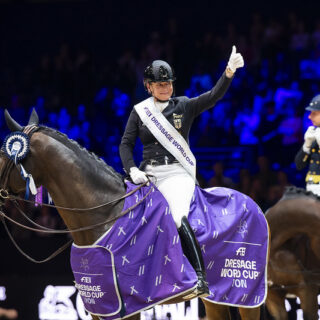 Dressur-Weltcup: Victoria Max-Theurers DSP Quantaz war in Lyon unter Isabell Werth nicht zu schlagen! © FEI | Lukasz Kowalski