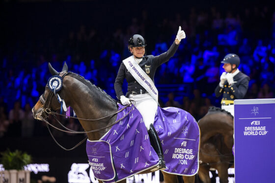 Dressur-Weltcup: Victoria Max-Theurers DSP Quantaz war in Lyon unter Isabell Werth nicht zu schlagen! © FEI | Lukasz Kowalski