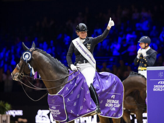 Dressur-Weltcup: Victoria Max-Theurers DSP Quantaz war in Lyon unter Isabell Werth nicht zu schlagen! © FEI | Lukasz Kowalski