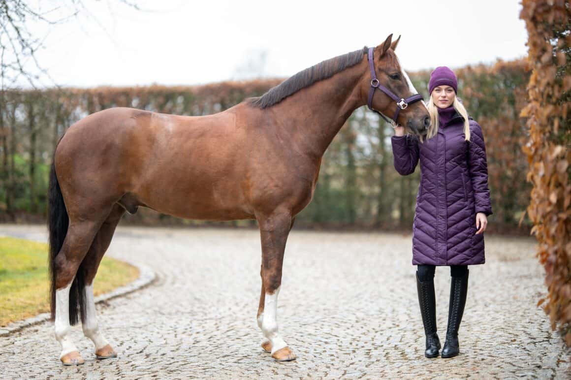 Am heutigen 19.12. gibt es in unserem EQWO.net-Adventkalender einen wunderschönen Wintermantel der Loesdau-Eigenmarke Cheval de Luxe zu gewinnen. © Loesdau | Thomas Hartig