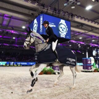 Sophie Hinners (GER) pilotierte den zwölfjährigen BWP-Wallach Iron Dames my Prins zum Sieg in der Weltcup-Etappe von Verona. © FEI