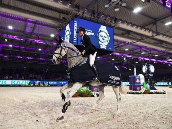 Sophie Hinners (GER) pilotierte den zwölfjährigen BWP-Wallach Iron Dames my Prins zum Sieg in der Weltcup-Etappe von Verona. © FEI