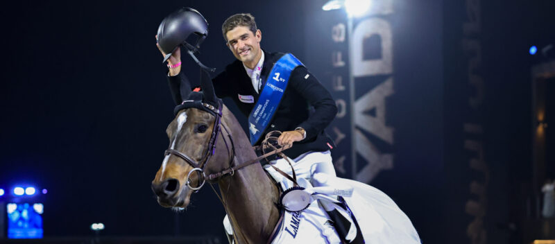 Die Wege der Global Champions Tour Super Grand Prix Sieger Victor Bettendorf (LUX) und Foxy de la Roque trennen sich. © GCT