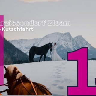 15. Dezember: Gewinne eine romantische Winterkutschfahrt inkl. Punsch für vier Personen im Narzissendorf Zloam! © EQWO.net