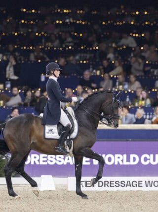 Dinja van Liere (NED) und Hermes N.O.P. gewinnen die Weltcup-Musikkür von Mechelen! © Hippo Foto - Dirk Caremans