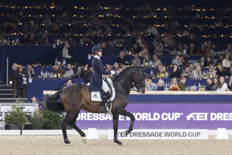 Dinja van Liere (NED) und Hermes N.O.P. gewinnen die Weltcup-Musikkür von Mechelen! © Hippo Foto - Dirk Caremans