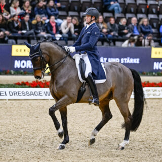 Florian Bacher (ST) und Fidertraum OLD platzierten sich als bestes österreichisches Duo in Basel auf Rang acht. © CHI Basel | Katja Stuppia