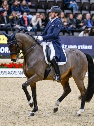 Florian Bacher (ST) und Fidertraum OLD platzierten sich als bestes österreichisches Duo in Basel auf Rang acht. © CHI Basel | Katja Stuppia