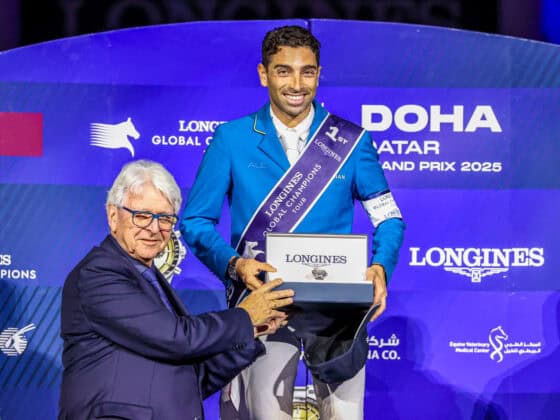 Abdel Saïd (BEL) und seine Ausnahmestute Bonne Amie siegten im Global Champions Tour-Grand Prix von Doha. © LGCT