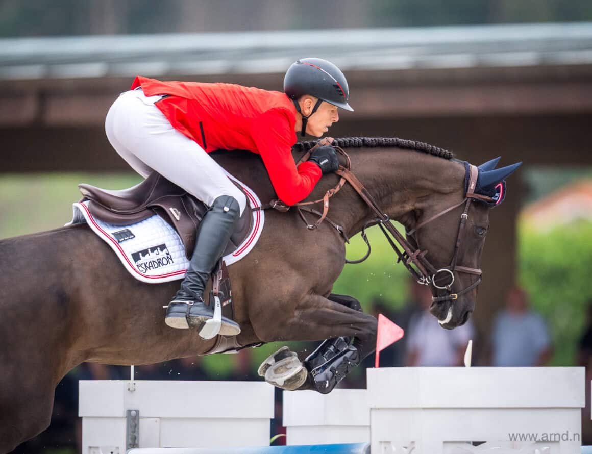Max Kühner (T) & Cooley Jump The Q, Europameisterschaft 2025 A Coruña © Arnd Bronkhorst