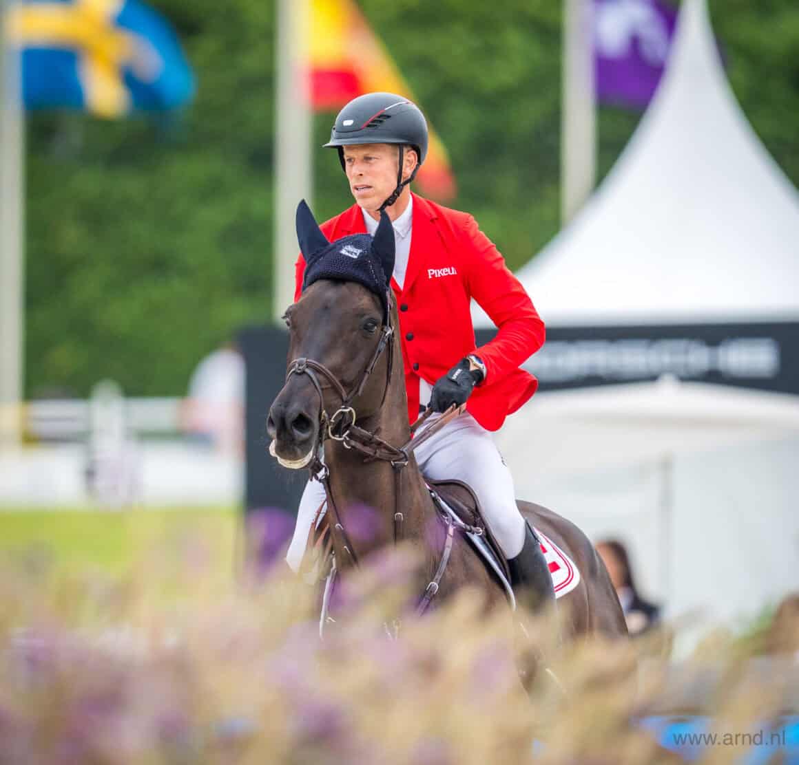 Max Kühner (T) & Cooley Jump The Q, Europameisterschaft 2025 A Coruña © Arnd Bronkhorst