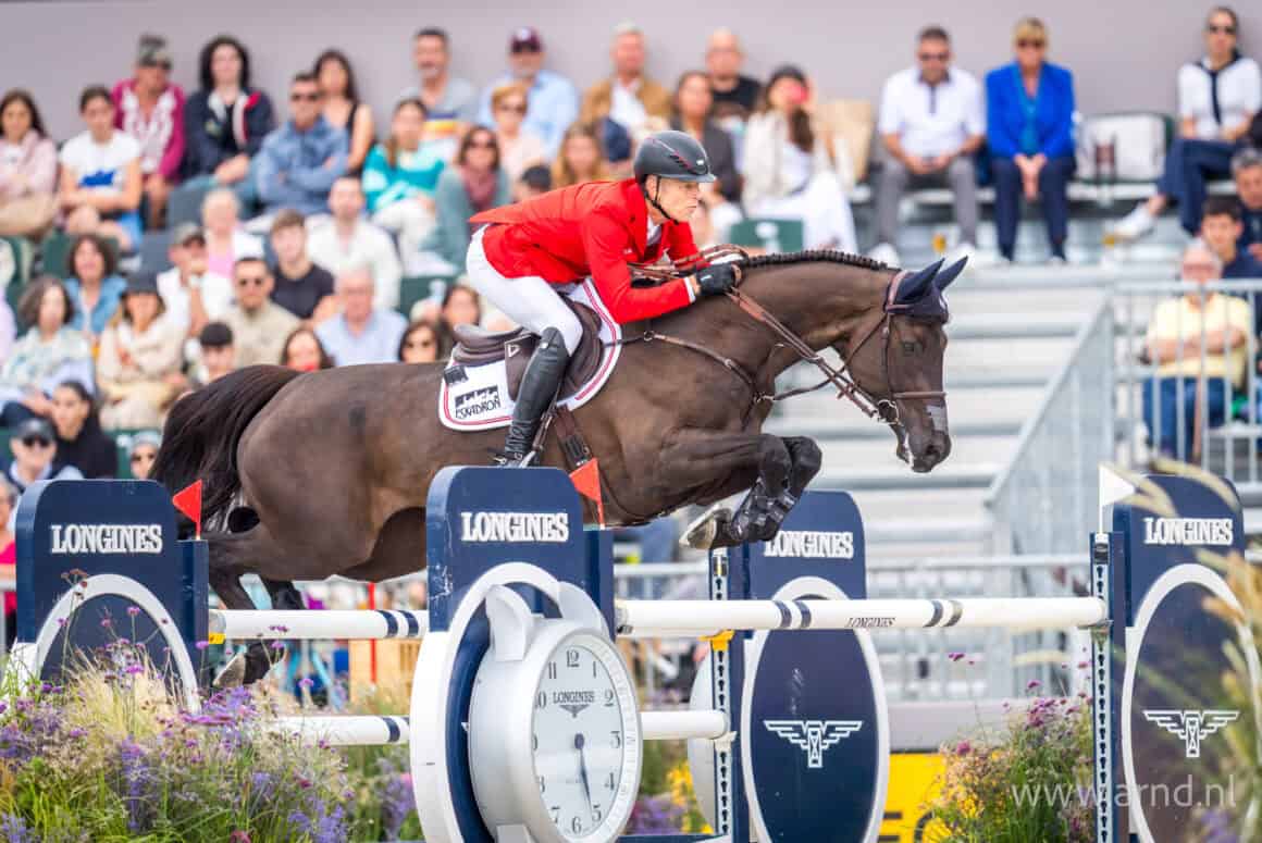 Max Kühner (T) & Cooley Jump The Q, Europameisterschaft 2025 A Coruña © Arnd Bronkhorst