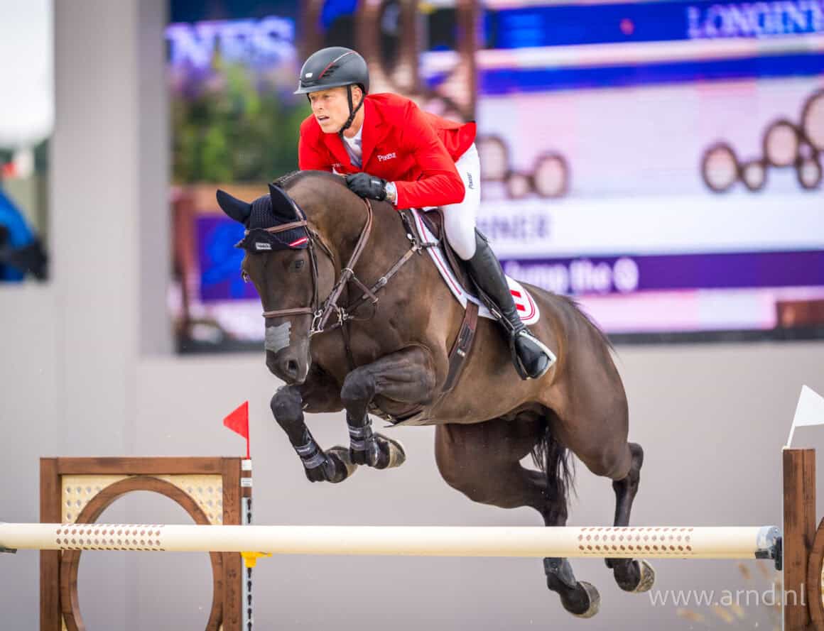 Max Kühner (T) & Cooley Jump The Q, Europameisterschaft 2025 A Coruña © Arnd Bronkhorst