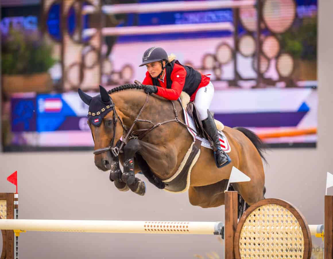 Katharina Rhomberg (V) und Cuma, Europameisterschaft A Coruna 2025 © Arnd Bronkhorst