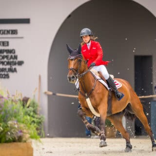 Alessandra Reich (OÖ) nd Oeli R, Europameisterschaft A Coruna 2025 © Arnd Bronkhorst