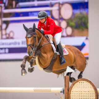 Alessandra Reich (OÖ) nd Oeli R, Europameisterschaft A Coruna 2025 © Arnd Bronkhorst