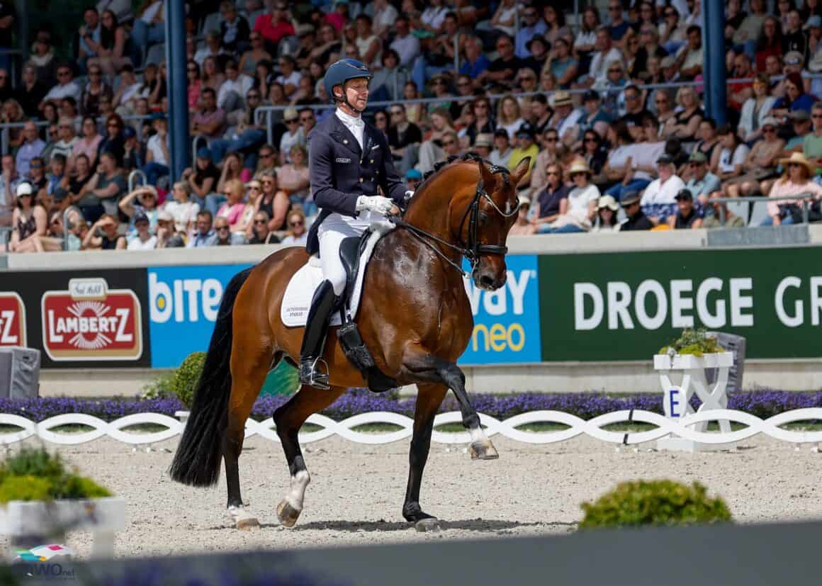 Patrik Kittel (SWE) und Touchdown tanzten bei Sonnenschein. © EQWO.net | Petra Kerschbaum