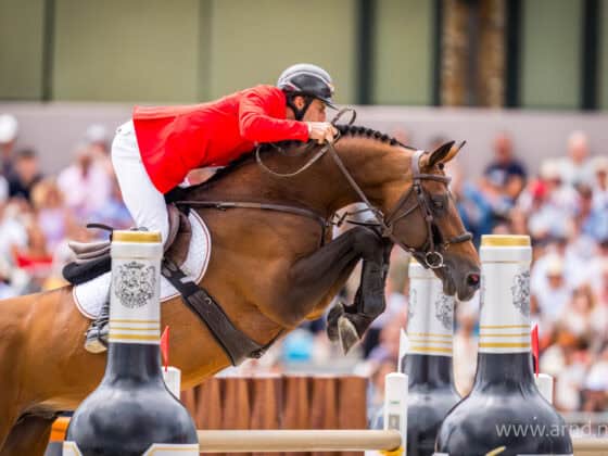 Richard Vogel (GER) & United Touch B, Europameisterschaft 2025 A Coruña © Arnd Bronkhorst